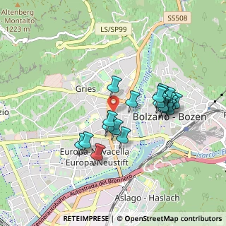 Mappa Piazza Wilhelm Alexander Loew Cadonna, 39100 Bolzano BZ, Italia (0.7845)