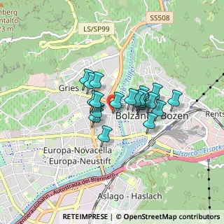 Mappa Via San Quirino, 39100 Bolzano BZ, Italia (0.545)