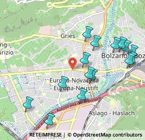 Mappa Via Gaismair Michael, 39100 Bolzano BZ, Italia (1.07533)