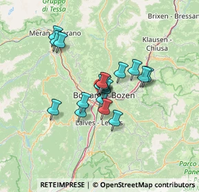 Mappa Via Gaismair Michael, 39100 Bolzano BZ, Italia (9.13556)