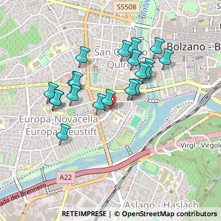 Mappa Via Firenze, 39100 Bolzano BZ, Italia (0.4225)