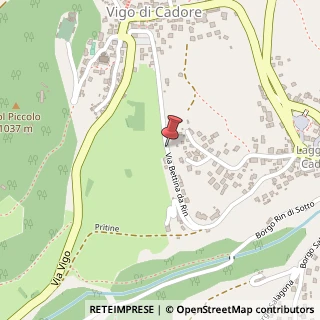 Mappa Via p. da rin bettina 14, 32040 Vigo di Cadore, Belluno (Veneto)