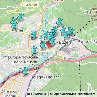 Mappa Via G. Carducci, 39100 Bolzano BZ, Italia (0.8365)