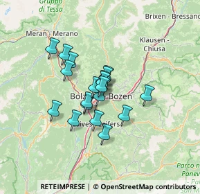 Mappa Via Guglielmo Marconi, 39100 Bolzano BZ, Italia (8.84)