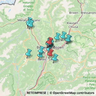 Mappa Via Rovigo, 39100 Bolzano BZ, Italia (9.13611)