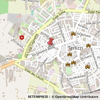 Mappa Largo Michele de Vanna, 12, 70038 Terlizzi, Bari (Puglia)