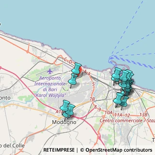 Mappa Via Antonio de Vicaris, 70132 Bari BA, Italia (5.146)