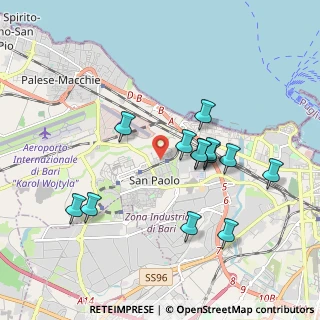 Mappa Via Antonio de Vicaris, 70132 Bari BA, Italia (1.90769)