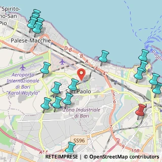 Mappa Via Antonio de Vicaris, 70132 Bari BA, Italia (3.188)