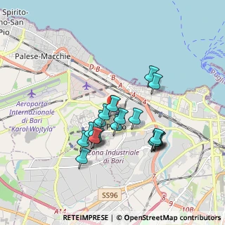 Mappa Via Antonio de Vicaris, 70132 Bari BA, Italia (1.652)