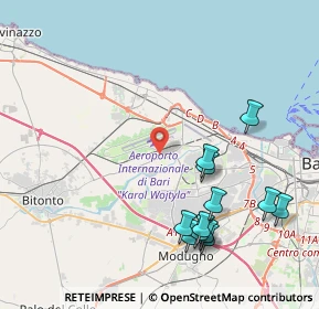 Mappa Via G. Modugno, 70128 Bari BA, Italia (4.98)
