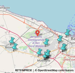 Mappa Via G. Modugno, 70128 Bari BA, Italia (5.45846)