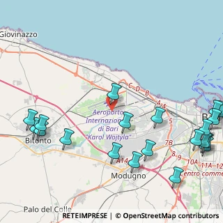 Mappa Via G. Modugno, 70128 Bari BA, Italia (6.36)