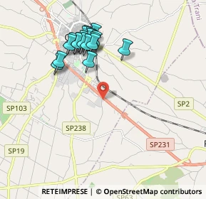 Mappa Sp 231 Km 31.400, 70033 Corato BA, Italia (2.0465)