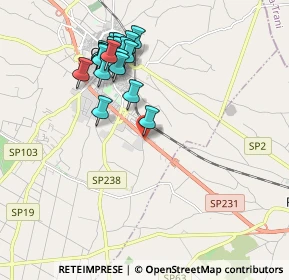 Mappa Sp 231 Km 31.400, 70033 Corato BA, Italia (2.035)