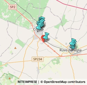 Mappa Sp 231 Km 31.400, 70033 Corato BA, Italia (3.23417)