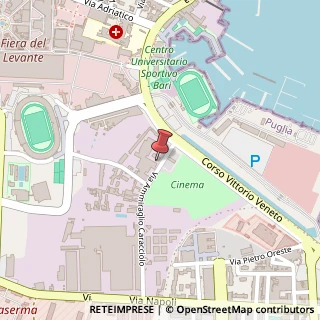 Mappa Via Ammiraglio Caracciolo, 32, 70123 Bari, Bari (Puglia)