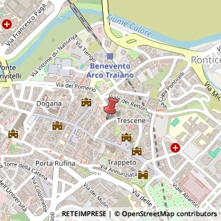 Mappa Via Bartolomeo Camerario, 36, 82100 Benevento, Benevento (Campania)