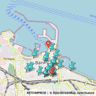 Mappa Molo San Vito, 70122 Bari BA, Italia (1.133)