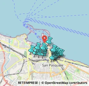 Mappa Molo San Vito C, 70123 Bari BA, Italia (1.4935)