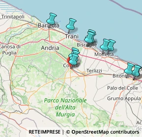 Mappa Via Nomentana, 70033 Corato BA, Italia (15.44615)