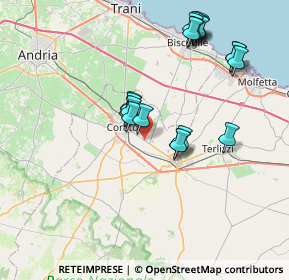 Mappa Strada Esterna Ruvo, 70033 Corato BA, Italia (7.8785)