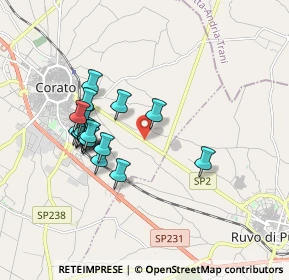 Mappa Strada Esterna Ruvo, 70033 Corato BA, Italia (1.7425)
