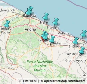 Mappa Via Gravina angolo, 70033 Corato BA, Italia (16.91846)