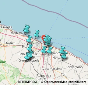 Mappa Viale Vittorio Emanuele Orlando, 70123 Bari BA, Italia (13.43471)