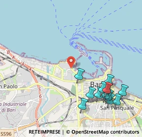 Mappa Viale Vittorio Emanuele Orlando, 70123 Bari BA, Italia (2.645)