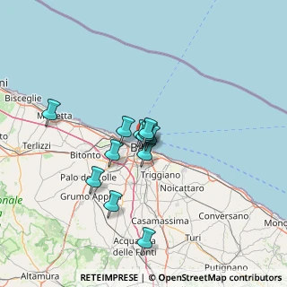 Mappa Piazzale Colombo Cristoforo, 70122 Bari BA, Italia (10.51333)
