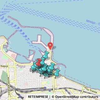 Mappa Piazzale Colombo Cristoforo, 70122 Bari BA, Italia (1.157)