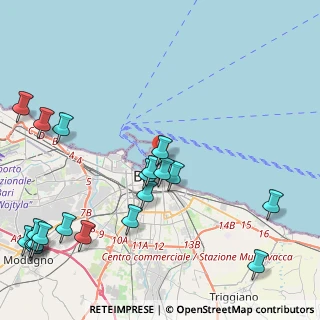 Mappa Piazzale Colombo Cristoforo, 70122 Bari BA, Italia (6.183)