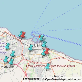 Mappa Piazzale Colombo Cristoforo, 70122 Bari BA, Italia (5.3575)