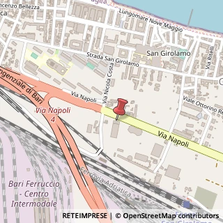 Mappa Via Napoli, 364 C/D, 70132 Bari, Bari (Puglia)