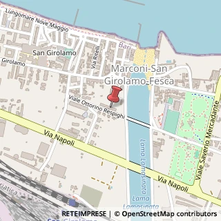 Mappa Viale Ottorino Respighi, 25, 70132 Bari, Bari (Puglia)