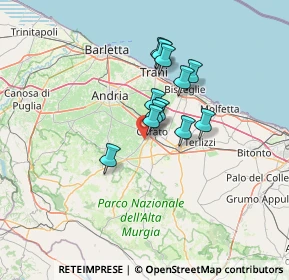 Mappa Via delle Tuberose, 70033 Corato BA, Italia (9.96333)