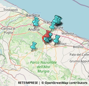 Mappa Via delle Tuberose, 70033 Corato BA, Italia (9.892)