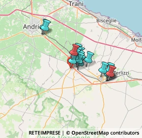 Mappa Via Cisterna Gallina, 70033 Corato BA, Italia (5.03611)