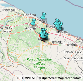 Mappa Via Cisterna Gallina, 70033 Corato BA, Italia (7.32389)