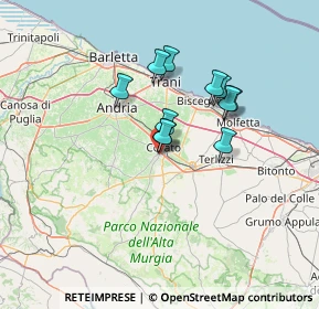 Mappa Via Cisterna Gallina, 70033 Corato BA, Italia (10.74)