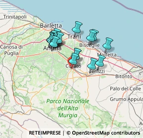 Mappa Via Cisterna Gallina, 70033 Corato BA, Italia (11.642)