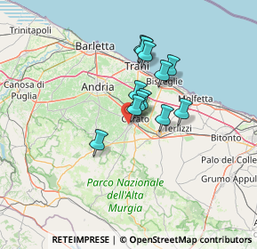 Mappa Via delle Magnolie, 70033 Corato BA, Italia (9.76)