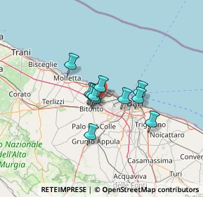 Mappa Via S. Spirito Km. 4.000 Strada Provinciale Bitonto, 70127 Bari BA, Italia (9.08364)