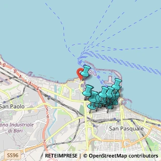 Mappa Via Massaua, 70121 Bari BA, Italia (1.853)