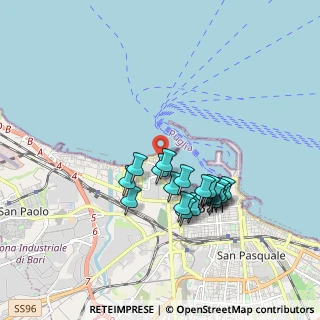 Mappa Via Massaua, 70121 Bari BA, Italia (1.704)
