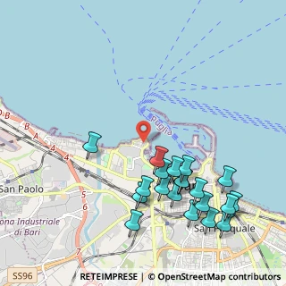 Mappa Via Massaua, 70121 Bari BA, Italia (2.5075)