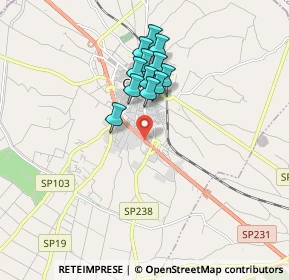 Mappa SP 231 Km 32.7 Corato c, 70033 Corato BA, Italia (1.51333)