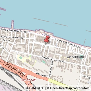 Mappa Via Ruggiero Leoncavallo, 21/A, 70123 Bari, Bari (Puglia)