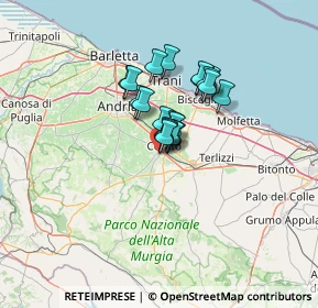 Mappa Via San MAgno, 70033 Corato BA, Italia (8.557)